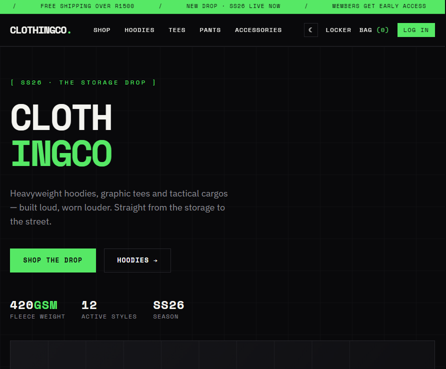 clothing co preview